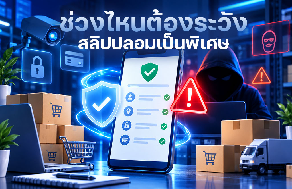 ระวังสลิปปลอมเป็นพิเศษ