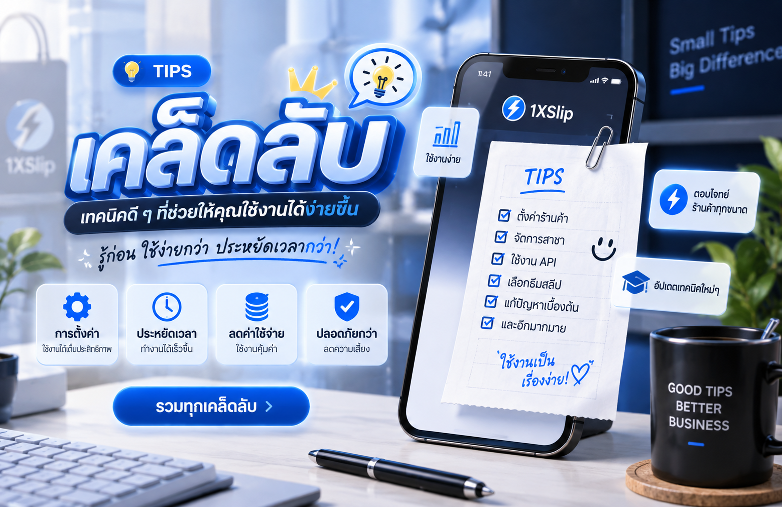 คล็ดลับใช้งานระบบให้สะดวกขึ้น ลดเวลา และลดความผิดพลาด